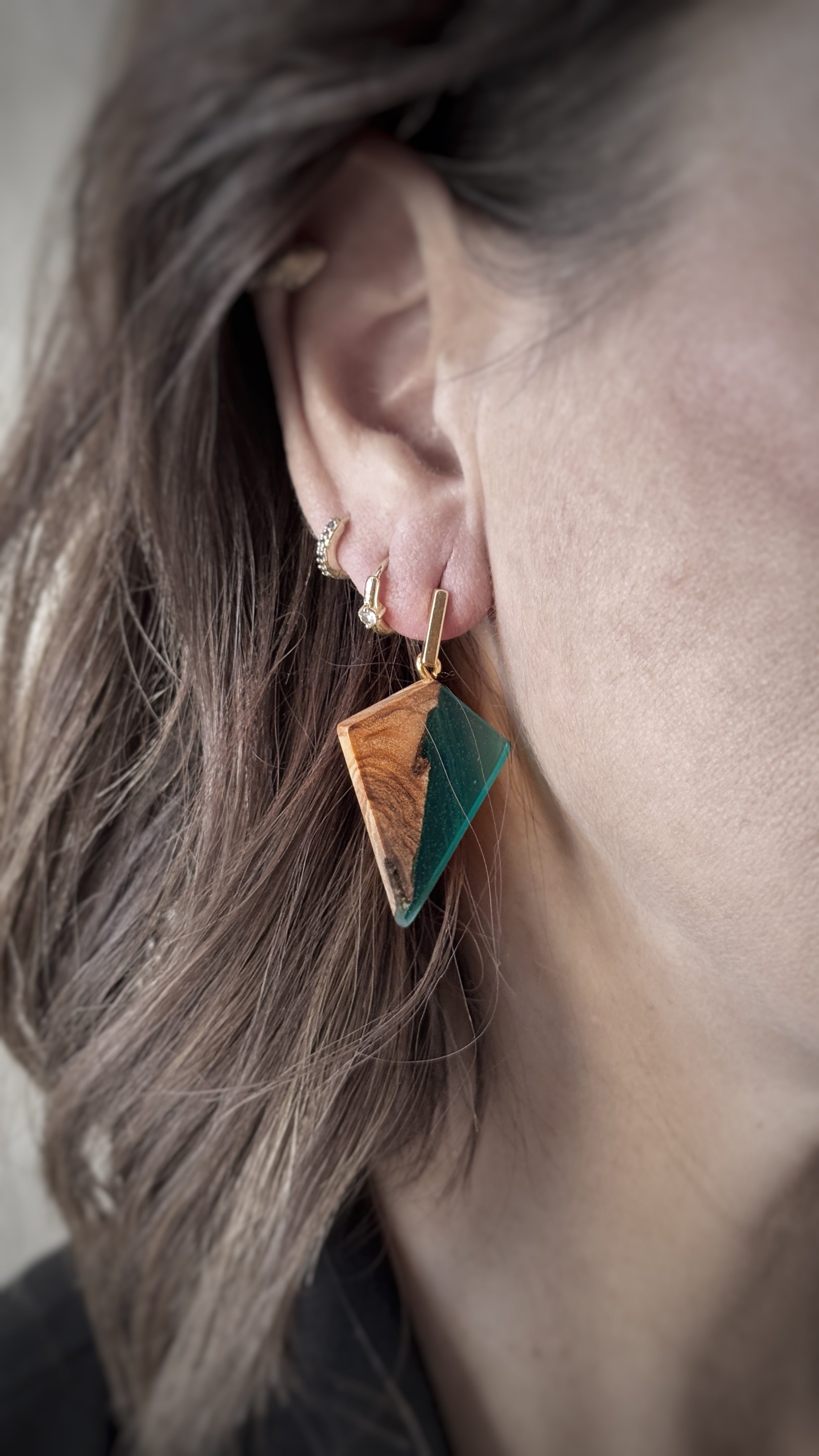 OLEA PENDIENTES DIAMOND